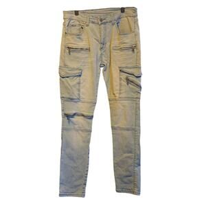 Versace 1969 Italia moto style skinny jeans mens 32